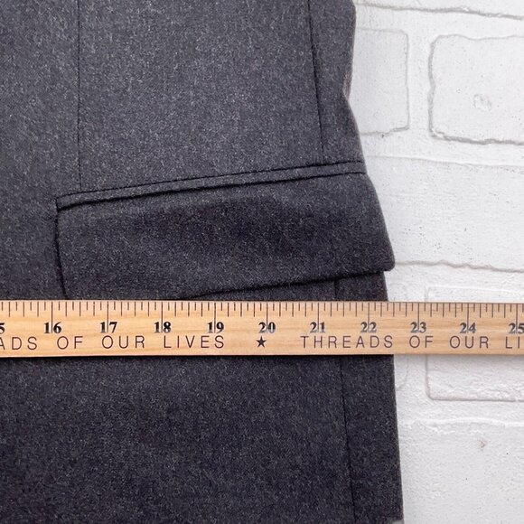 Duca Di Mantova Suit Men 42R 34Wx30L Black Classic Flannel Wool Molteni Gabriele - Picture 9 of 16